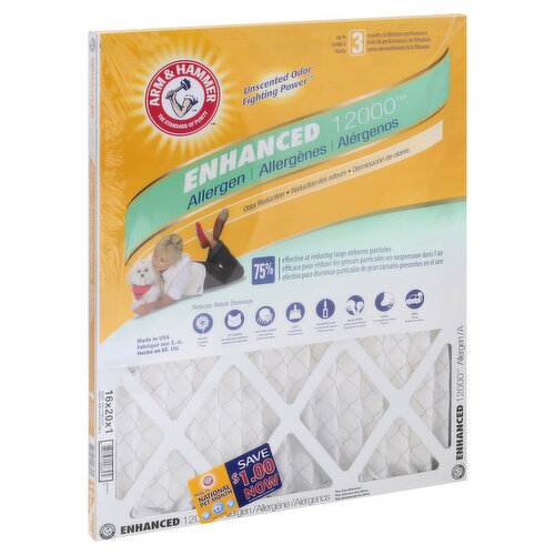 Arm & Hammer Filter, Air, Allergen