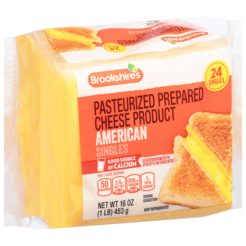 Brookshire's Cheese Slices, American, Singles