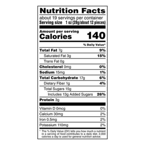 Diet info for M&M'S Milk Chocolate Candy Sharing Size, 10.7 Ounce