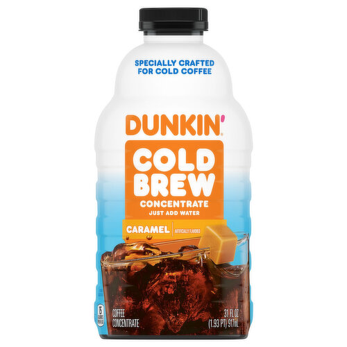 Dunkin' Coffee Concentrate, Cold Brew, Caramel
