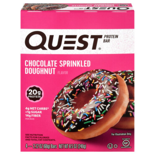 Protein Bar, Chocolate Sprinkled Doughnut Flavor