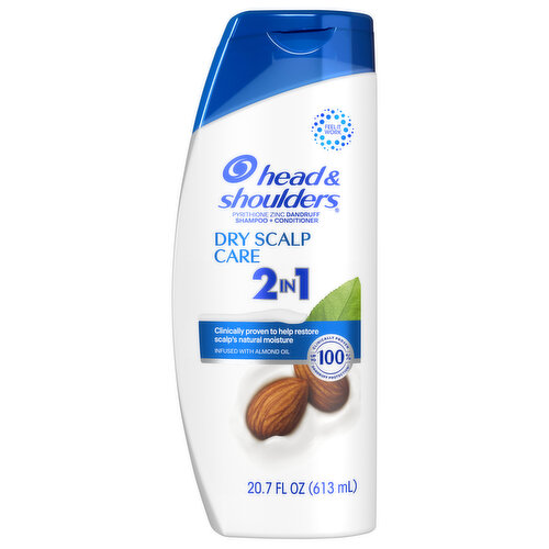 Head & Shoulders Shampoo + Conditioner, Dry Scalp Care, 2 in 1