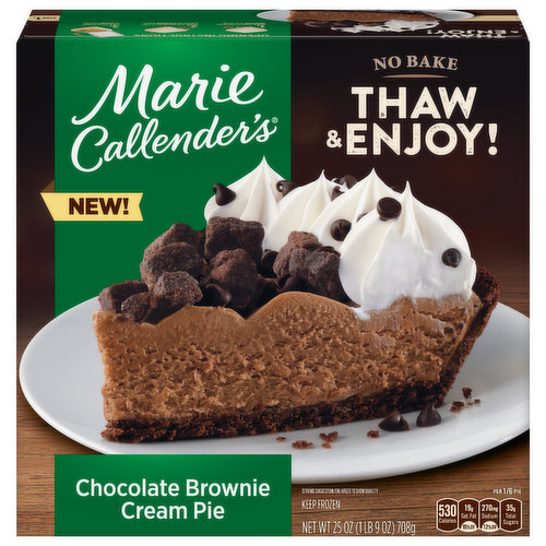 Marie Callender s Cream Pie Chocolate Brownie Brookshire s