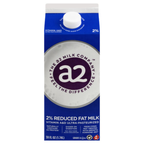 a2 Milk 2% Reduced Fat Milk