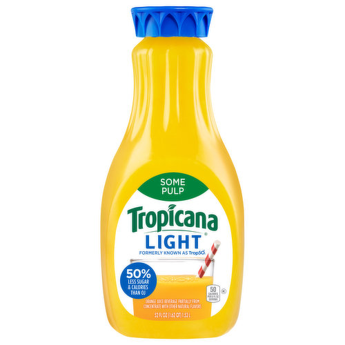 Tropicana Orange Juice Beverage, Light, Some Pulp