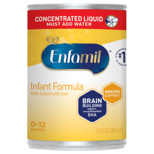Infant Formula, Milk-Based with Iron, 0-12 months
