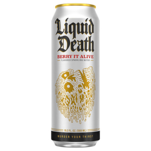 Liquid Death Sparkling Water, Berry It Alive Flavored