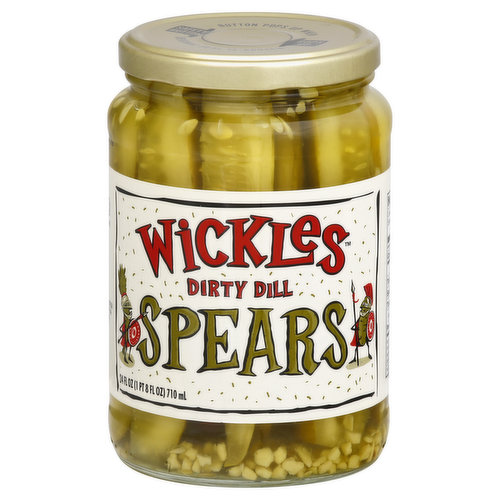 Wickles Pickles, Dirty Dill, Baby Dills - 24 fl oz