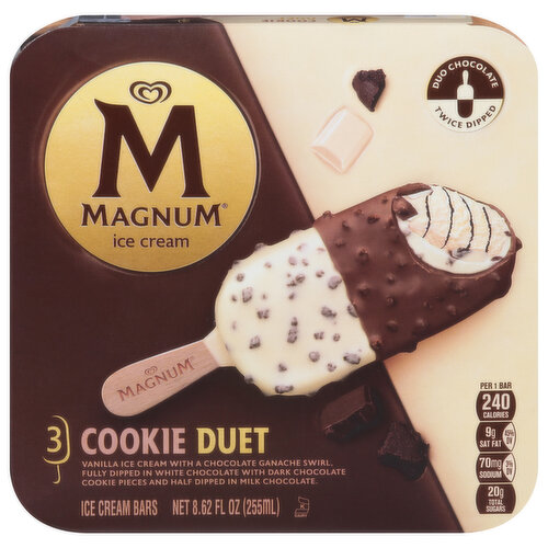 Magnum Ice Cream Bars, Cookie Duet