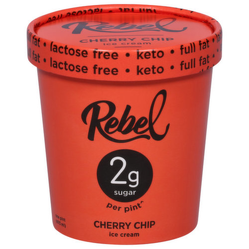 Rebel Ice Cream, Cherry Chip