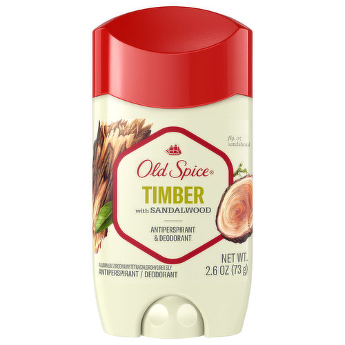 Old Spice Anti-Perspirant & Deodorant, Timber, With Sandalwood