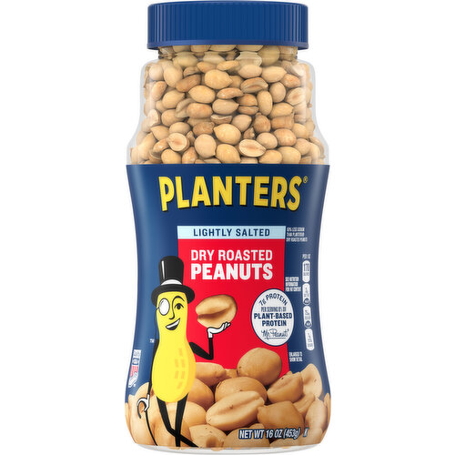 Planters Peanuts, Lightly Salted, Dry Roasted