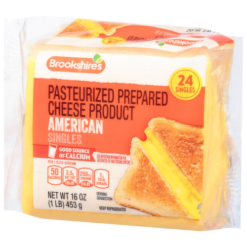 Brookshire's Cheese Slices, American, Singles - Super 1 Foods