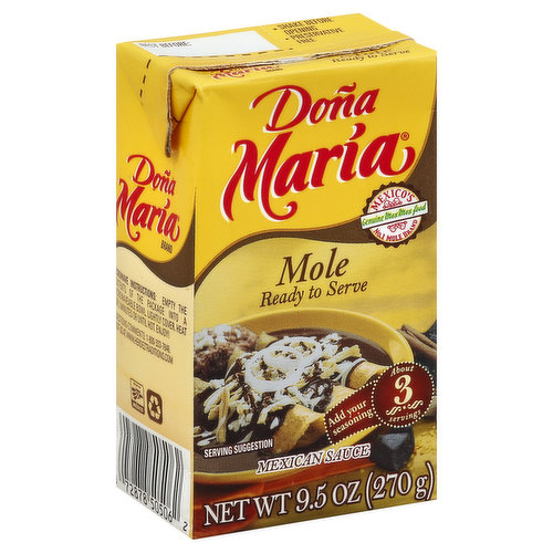 Dona Maria Mexican Sauce, Mole, Ready to Serve