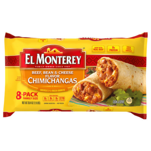 El Monterey Spicy Bean & Cheese Chimichangas