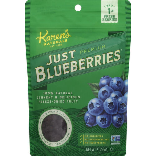 Karens Naturals Just Blueberries, Premium