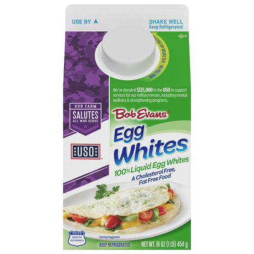 Bob Evans Egg Whites, 100% Liquid - Super 1 Foods