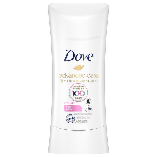 Dove Antiperspirant Deodorant, Invisible, Clear Finish