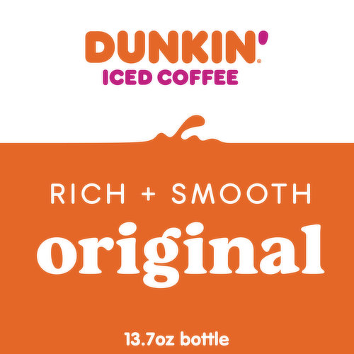 (12 bottles) Dunkin' Donuts Iced Coffee, French Vanilla, 13.7 fl oz