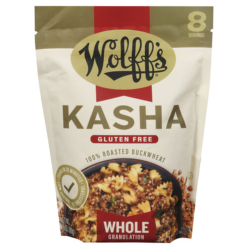 Wolff's Kasha, Gluten Free, Whole Granulation