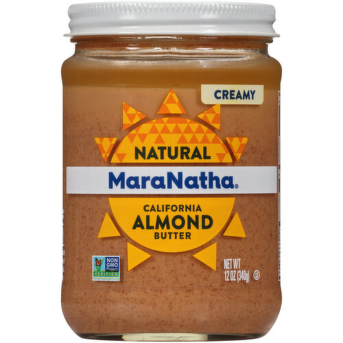 MaraNatha Almond Butter, Natural, No Stir, Creamy