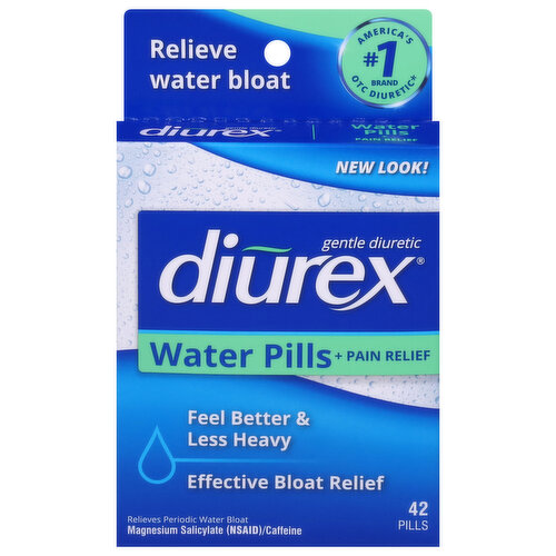 Diurex Water Pills + Pain Relief, Pills