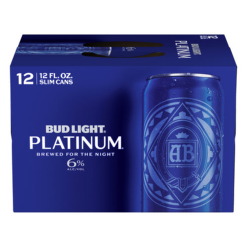 Brewed for the night. Find out what's in your beer. Enjoy responsibly. www.budlight.com. www.budlightplatinum.com. Learn more at: budlight.com. For more information about our products and Freshness Guarantee call 1-800-Dial Bud (1-800-342-5283) or visit us at www.budlightplatinum.com. 6% alc/vol.
