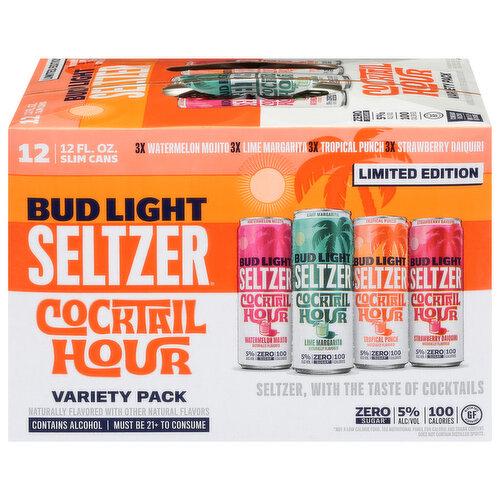 Bud Light Seltzer, Cocktail Hour, Variety Pack