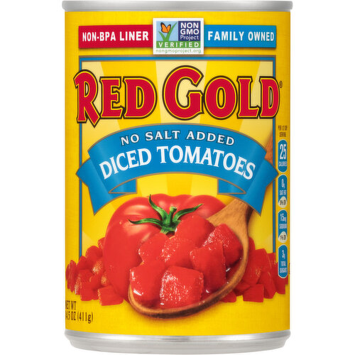 Red Gold Diced Tomatoes, No Salt Added