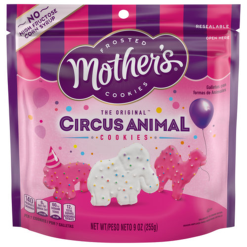 Mother's Cookies, The Original, Circus Animal, Frosted