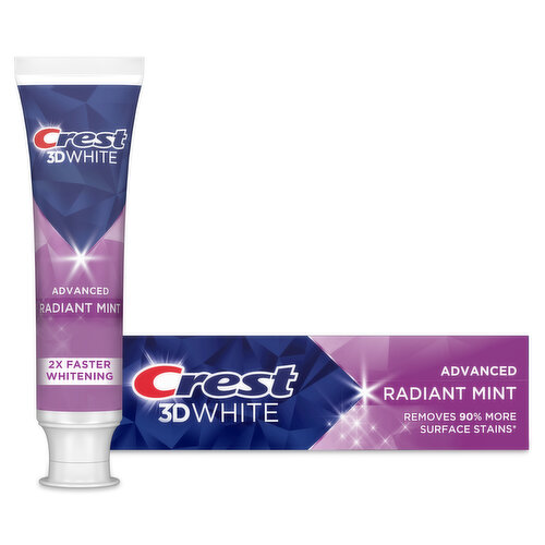 Crest 3D White Advanced Toothpaste, Radiant Mint