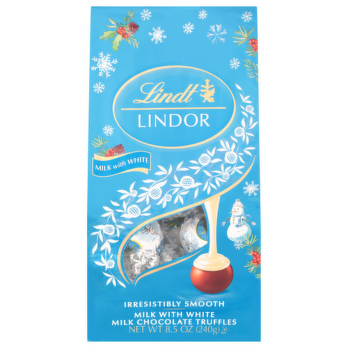 Lindt Lindor Milk Chocolate Truffles Milk With White 4593