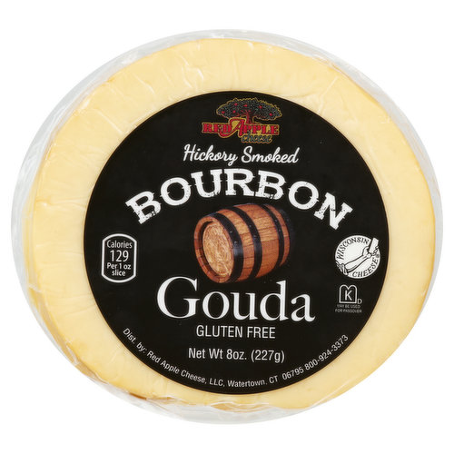 Calories 129 per 1 oz slice. Gluten free. Wisconsin cheese. Please follow RedAppleCheese on: Facebook; Twitter; Instagram; Pinterest.