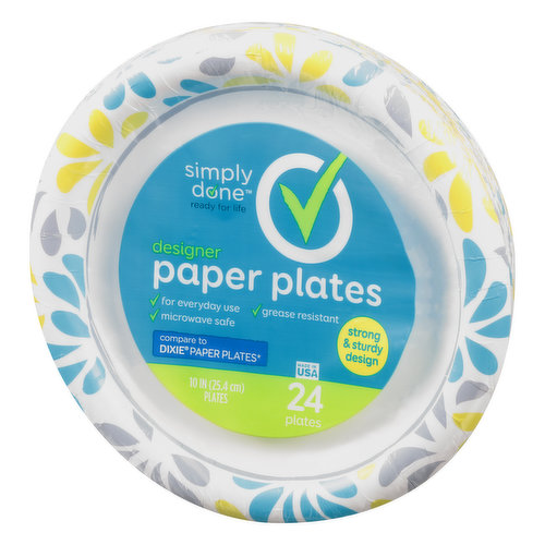 Simply Done Foam Plates, 8-7/8 Inch