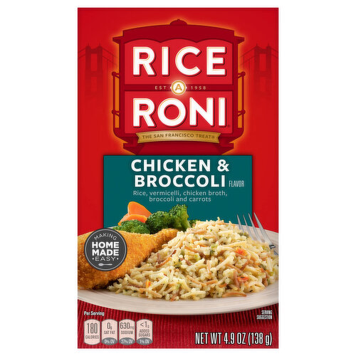 Rice A Roni Rice A Roni Rice Vermicelli Chicken & Broccoli Flavor 4.9 Oz