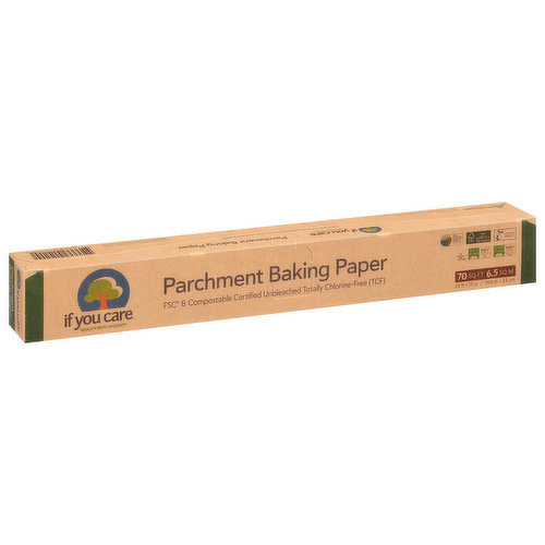 FSC & Compostable Certified, Parchment Baking Paper, 70 sq ft-Lot