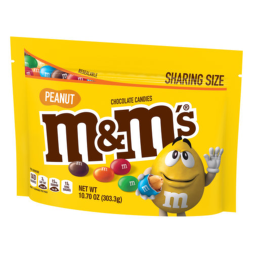 M&M'S Peanut Chocolate Candy, 38-Ounce Party Size Bag, Yellow