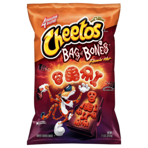 Cheetos Cheese Flavored Snacks, Flamin' Hot Flavored