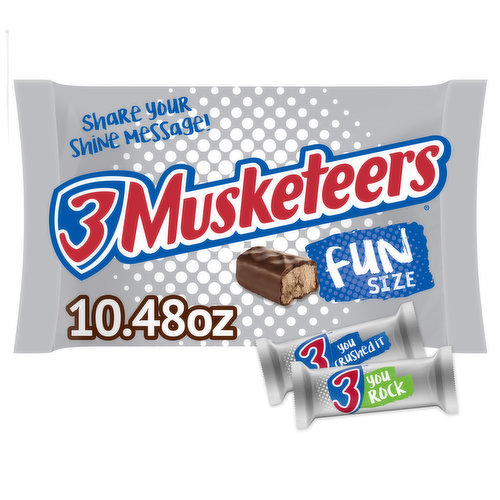 3 Musketeers Candy Bars, Fun Size