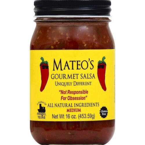 Mateo's Salsa, Gourmet, Medium