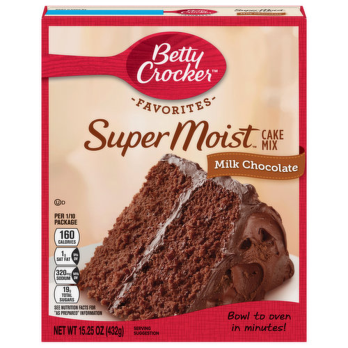 Betty Crocker Cake Mix, Milk Chocolate, Favorites