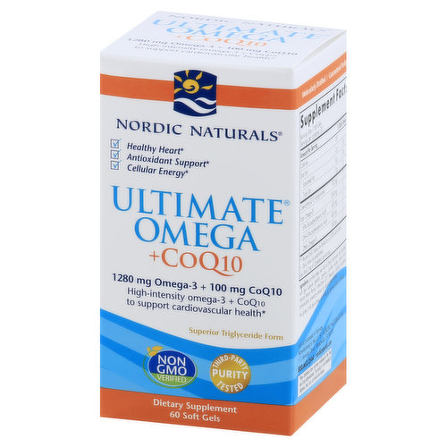 Nordic Naturals Ultimate Omega + CoQ10 Soft Gels - Shop Diet