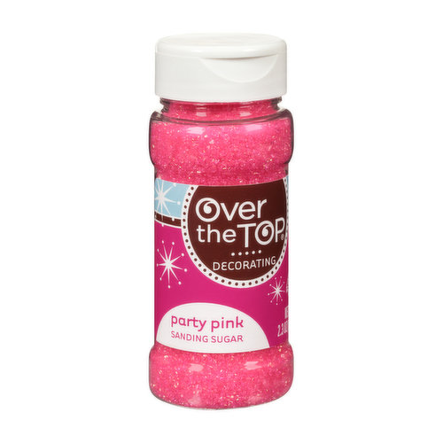 Over The Top Party Pink Sanding Sugar