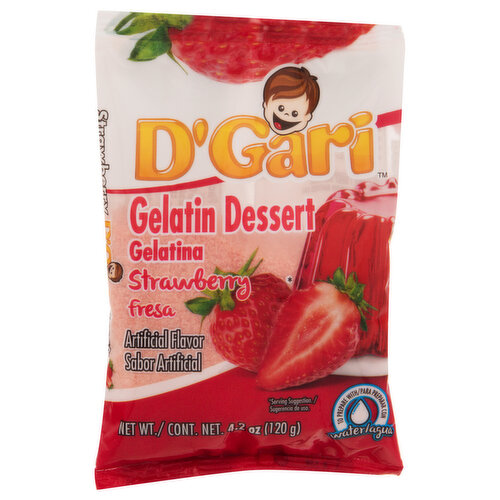 D'Gari Gelatin Dessert, Strawberry