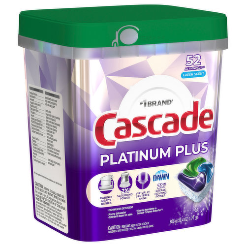 Cascade Dishwasher Detergent, Fresh Scent