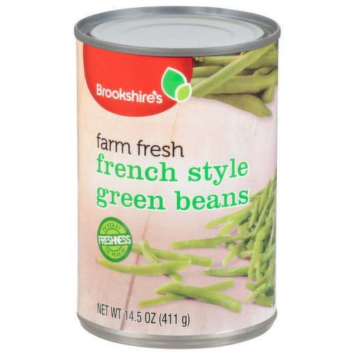 Brookshire's Green Beans,  French Style, Farm Fresh