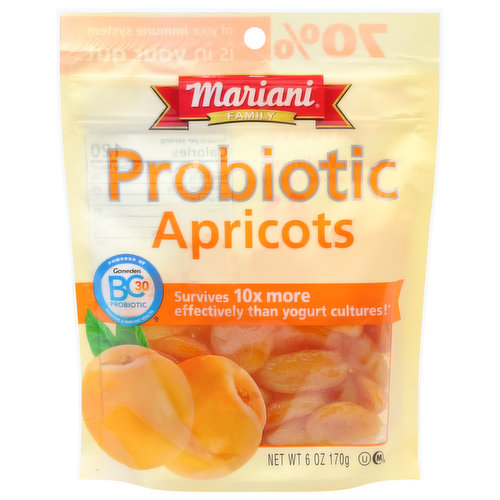 Mariani Apricots, Probiotic