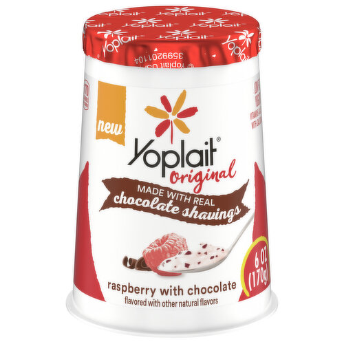 Yoplait Yogurt, Low Fat, Raspberry with Chocolate
