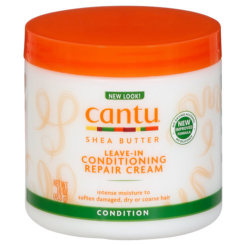 Intense moisture to soften damaged, dry or coarse hair. No drying alcohol. No silicones. New improved formula. Wellness & personal care. Deeply penetrating conditioning treatment infused with shea butter and other natural oils to help promote strong, long healthy hair. Benefits: Helps mend hair breakage. Reduces split ends. Smoothes & moisturizes. Good for types: relaxed, natural, permed, coarse, color treated, dry & damaged. Please recycle container. Cruelty free.