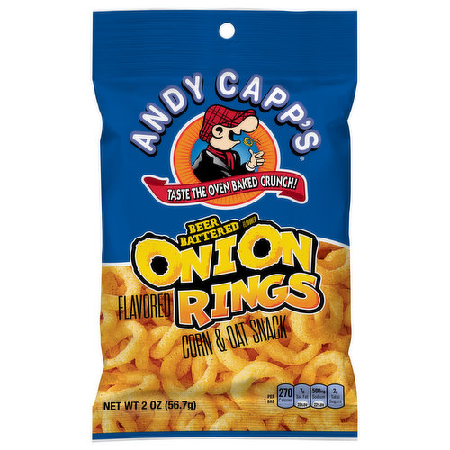 Andy Capp's Onion Rings, Beer Battered Flavored